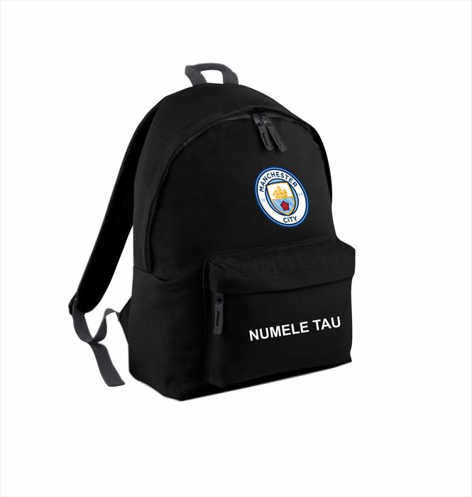 Ghiozdan fani Manchester City personalizat cu nume sau numar