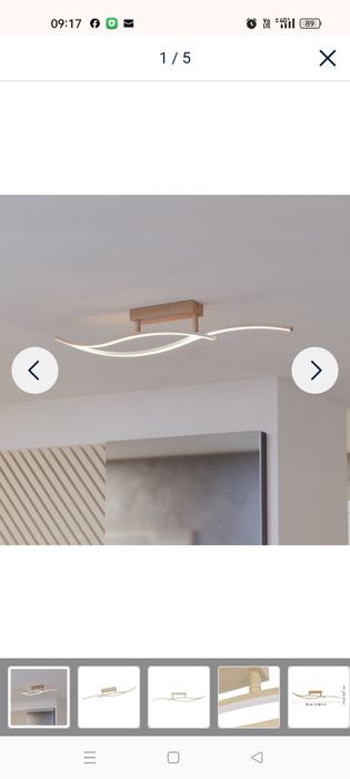 Vând plafoniera / lampa/ lustra Ergo