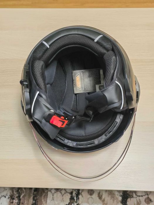 Casca moto NZI open face jet 3XL cu ochelari soare integrati