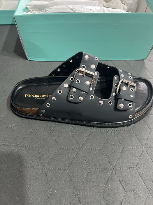 Papuci din piele Francescomilano noi