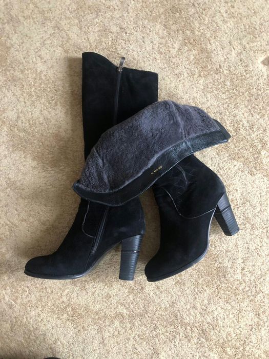 Сапоги полностью натуральные, 40 р.