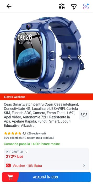 Ceas smartwach cu sim