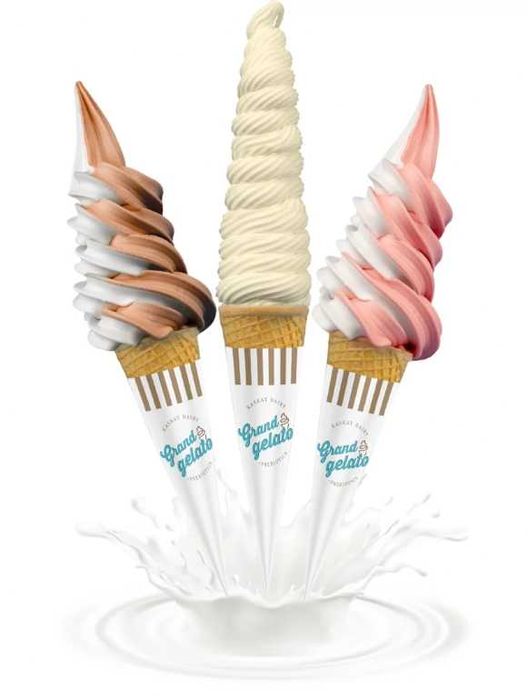 Сухие смеси для мягкого мороженого в ассортименте