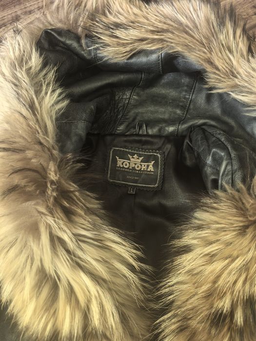 Дамско кожено зимно яке естествена кожа