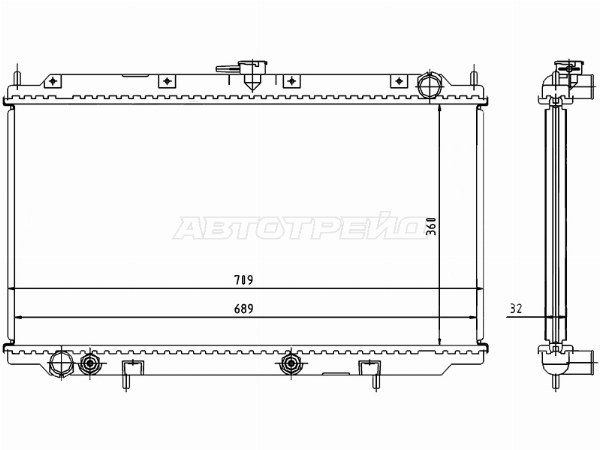 Радиатор Nissan Ad