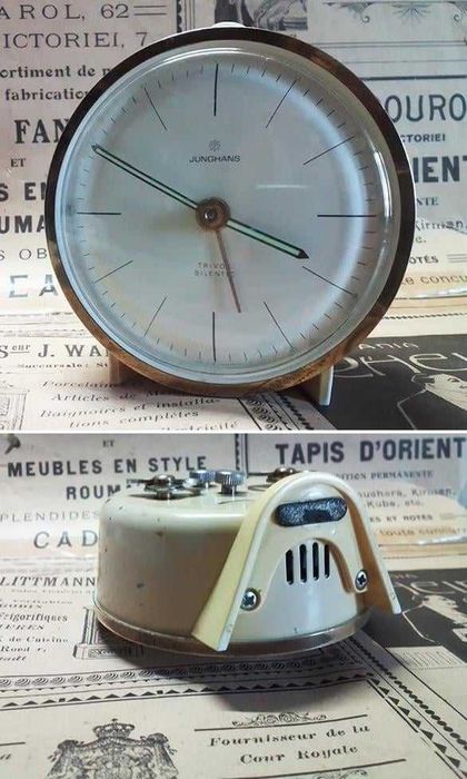Ceas cu alarmă Junghans Trivox Silentic,  funcțional, anii 60, Germany