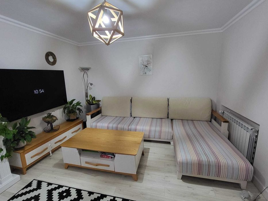 Set Coltar + comoda TV + masa -Lemn Masiv