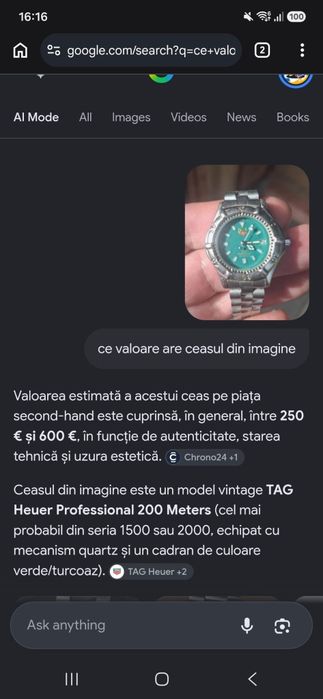 Ceas Tag vintage