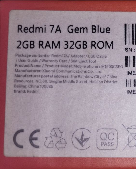 Компактный  Redmi 7A