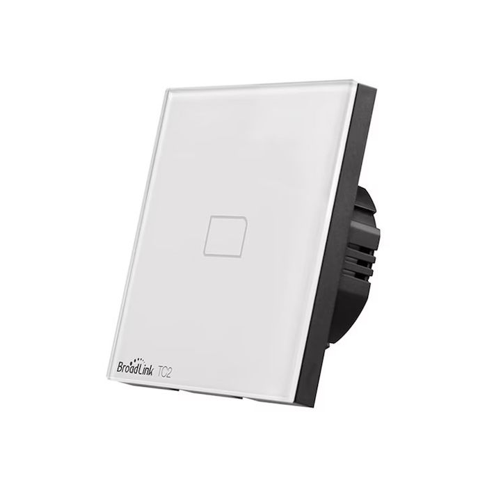 Intrerupatoare Inteligente Broadlink TC2 - 1 si TC2 - 2  cu Touch, Wi-Fi, Sticla, Alb