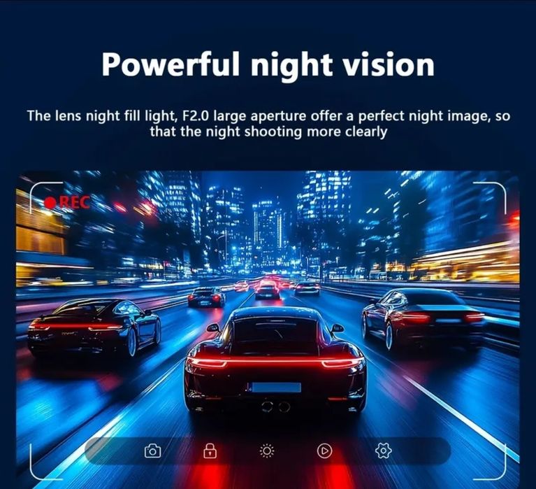 Car camera 170° ъгъл, авто камера, паркинг, night vision