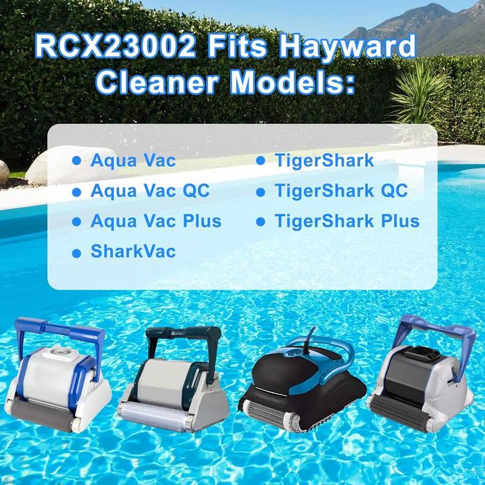 2 броя RCX23002 гумени задвижващи ремъци за прахосмукачка за басейн