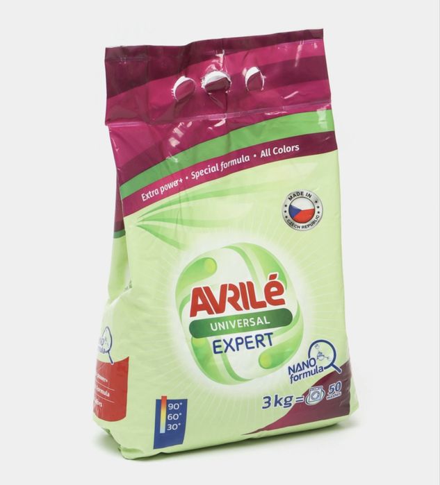 АКЦИЯ ОПТОМ! Стиральный порошок Avrile Expert, с нано - формулой, 3 кг