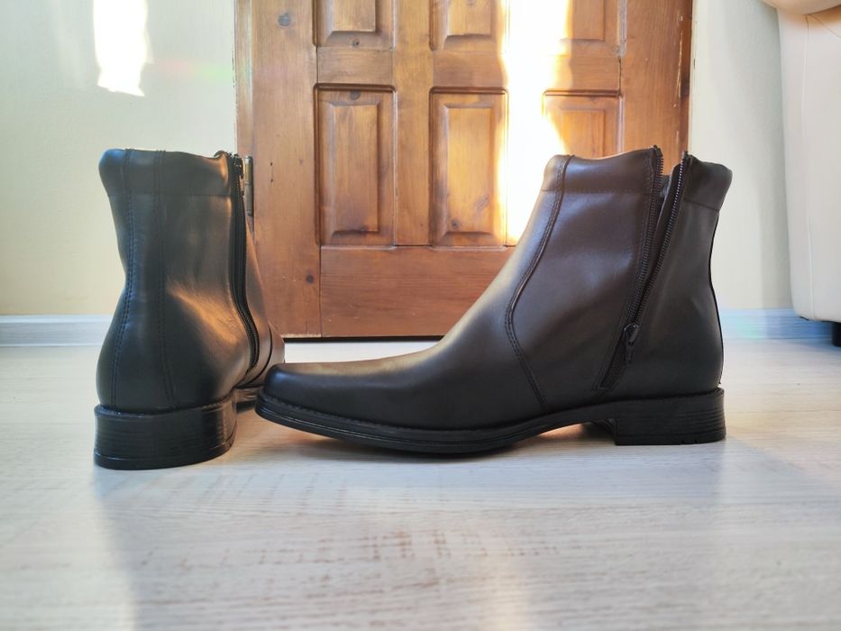 Мъжки кожени боти от естествена кожа 47 номер