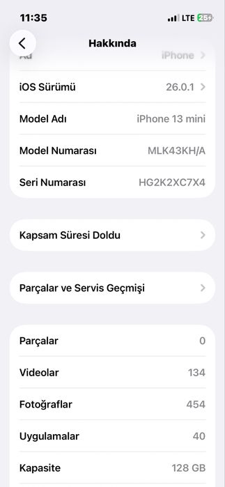 İphone 13 mini ideal holat da
