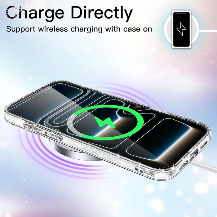 Блестящ кейс glitter case за apple iphone 17 pro