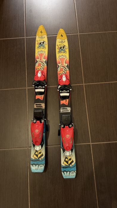 Schiuri copii Blizzard 80cm legaturi tyrolia 4-6ani