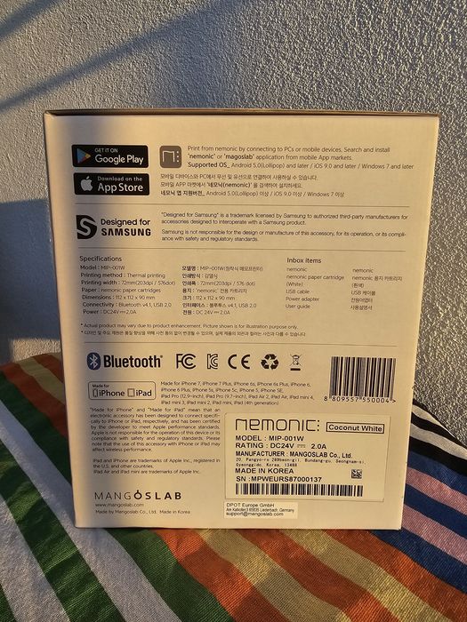 Nemonic sticky notes printer sigilat nou
