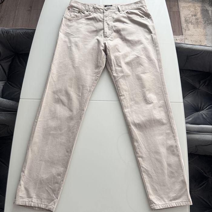 Blugi Hugo Boss Crem Bumbac