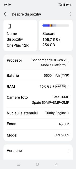OnePlus 8t 256 gb, în stare impecabila de funcționare