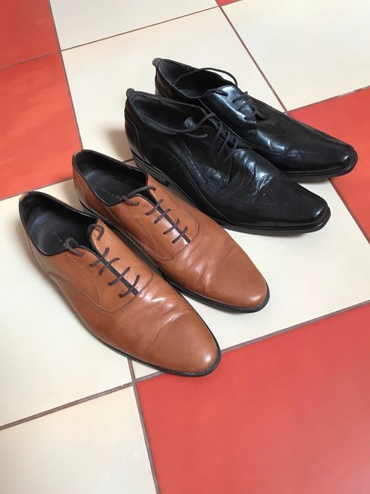 Vand doua perechi pantofi barbati_piele naturala_nr. 43