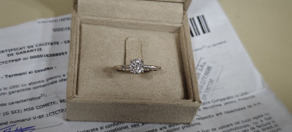 Inel aur 18k splend'or diamante naturale 0.28ct (R)