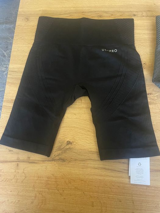 Дамски безшевни къси панталони USA Pro, 3 инча, черни, размер 6 (2X