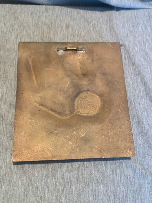 бронзов релефен плакет на философ