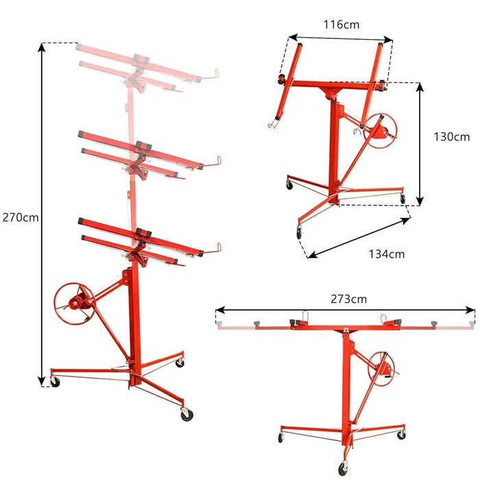 Подъемник для листов гипсокартона и панелей Мдф : 3.8м. | 68кг Максима