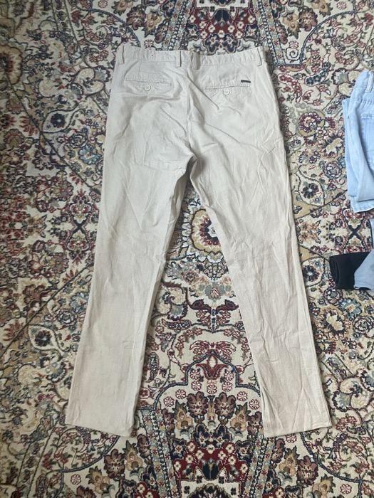 Мужские Брюки Бежевые