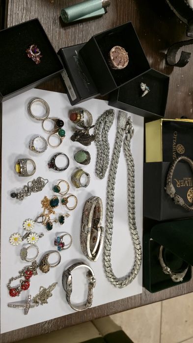 Сребро ТОП !!! маркови изделия пръстени гривни синджири .