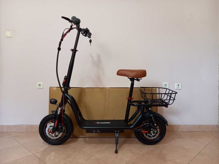 Електрически скутер/тротинетка със седалка iScooter i12 500W 7.5AH