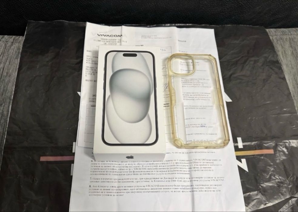 КАТО НОВ 256GB iPhone 15 Vivacom Black / Черен
