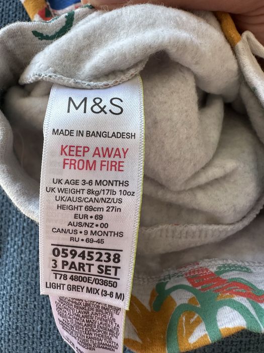 Комплекти M&S  3-6м