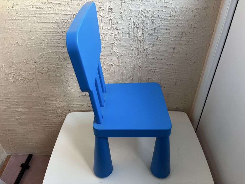 Стул синий икея маммут