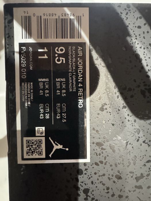 Jordan 4 Retro Black Cat 2025 Оригинални нови