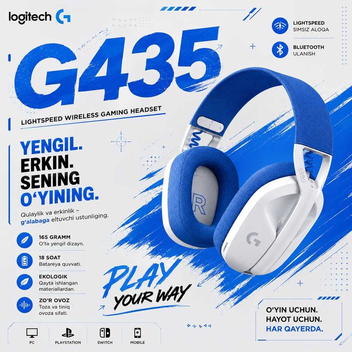 Logitech G435 LIGHTSPEED Wireless