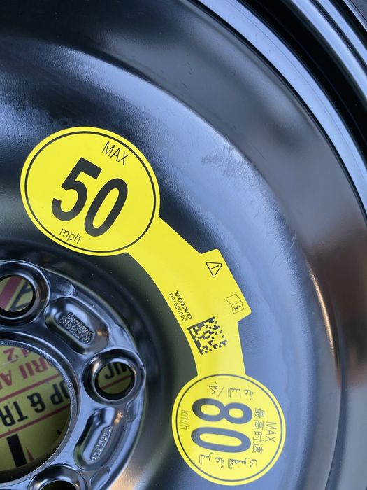 Roata rezerva slim OEM Volvo S90 V90 Xc90 125 80 18 p31680220