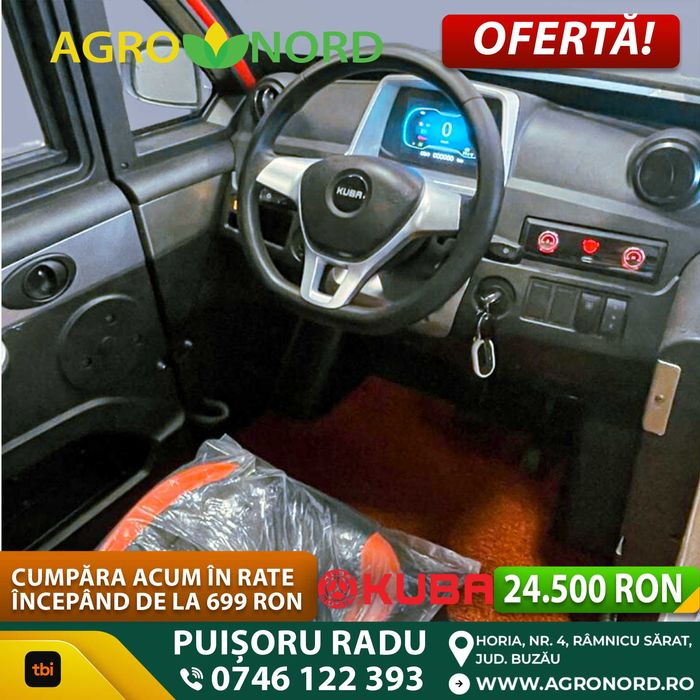 Cvatriciclu electric masinuta electrica kuba city cu 3 locuri