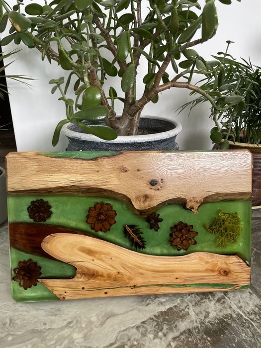 Дъски от епоксидна смола и дърво