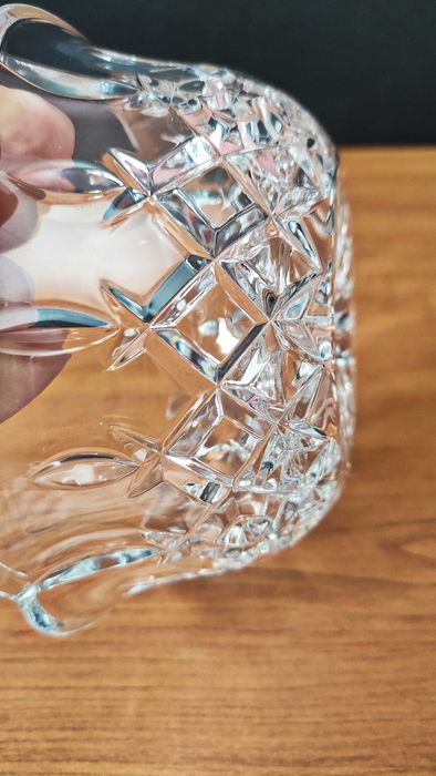 Кристална купа красива гравюра