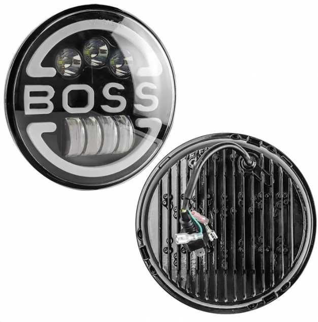 LED фар 7" инча 18см 12V-24V 6500lm за АТВ джип мотоциклет камион и др