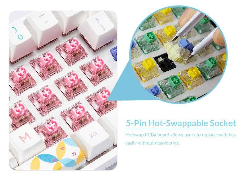 Игровые клавиатуры Akko 3068B v2 Doraemon Rainbow Edition V2