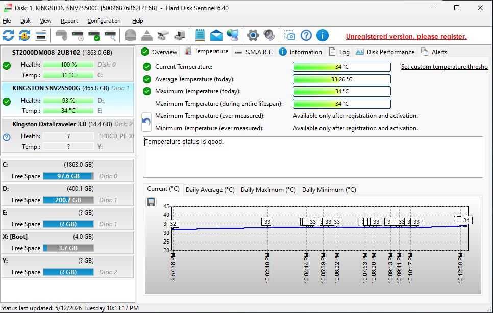 SSD PCIe 4.0 512GB Kingston NVMe M.2