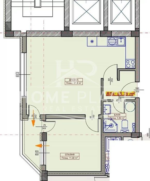 Двустаен апартамент в сграда с АКТ 14 с хубава панорама в кв.Възражда