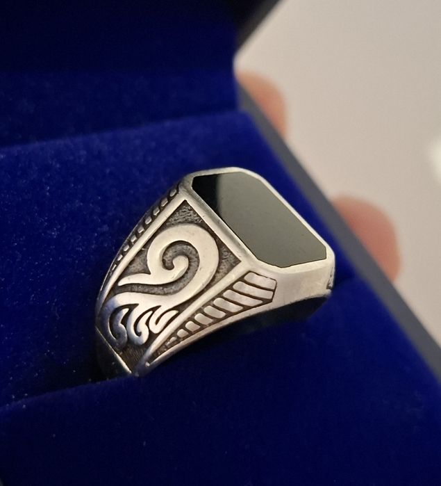 Кольцо серебро мужское