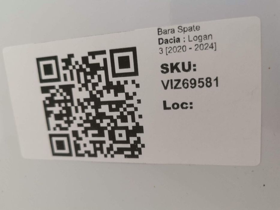 Bara Spate Dacia  Logan 3 2020 2021 2022 2023 2024 Originala In Stare