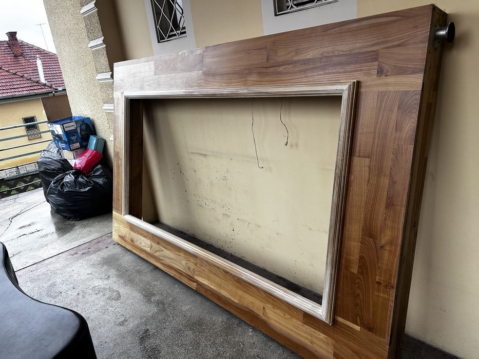 Rama lemn masiv  lemn nuc stare f buna