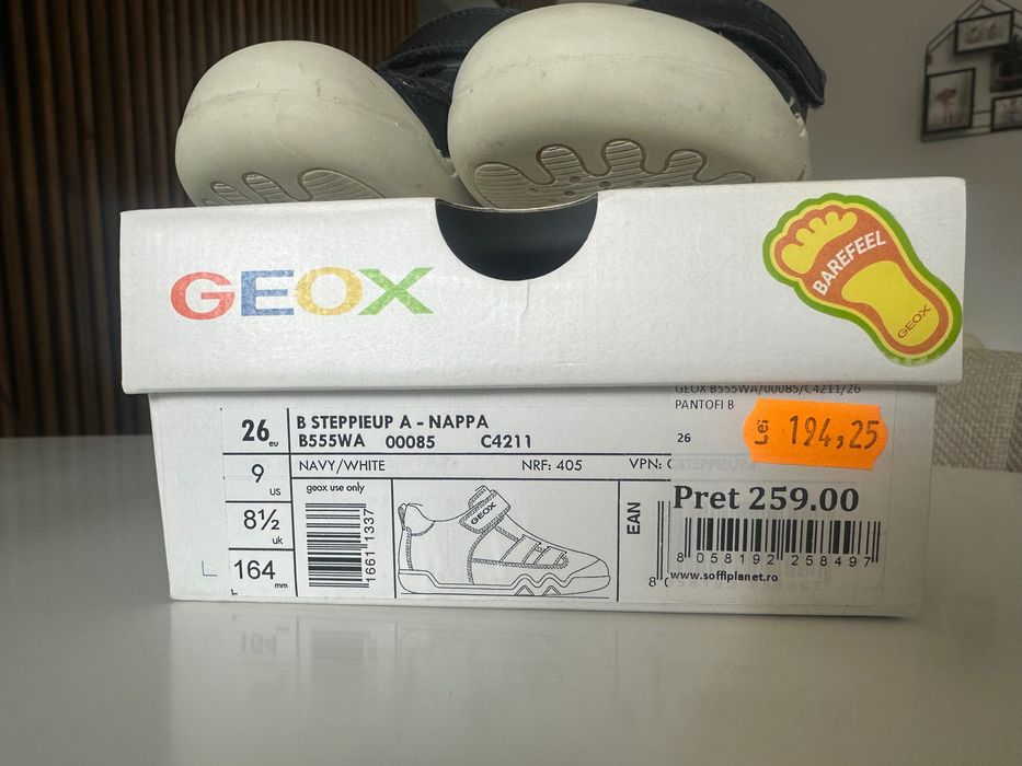 Papuci deschisi Geox barefoot