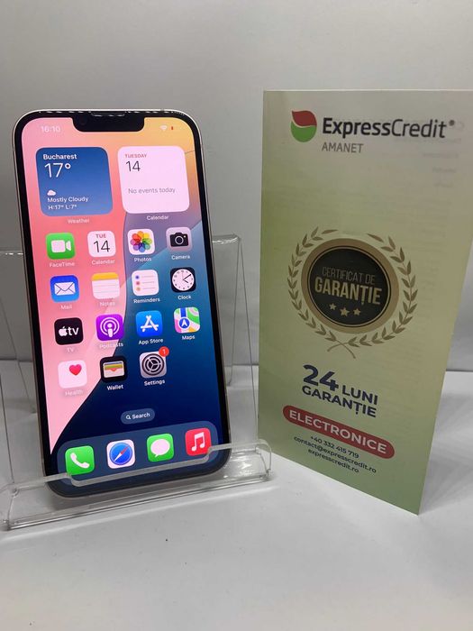 Iphone 13 128 Gb Sanatate baterie:70% (Ag4 Dacia B.51766) Garantie 2 ani